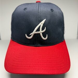 '47 Twins Atlanta Braves 2 Tone Navy/Red Adjustable Hat Cap